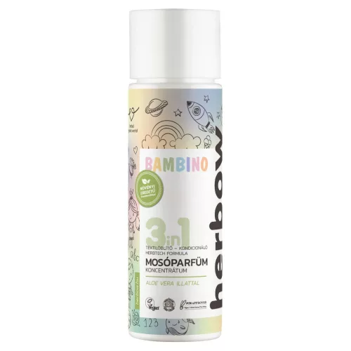 Herbow Bambino 3in1 Öblítő és kondicionáló mosóparfüm koncentrátum aloe vera 200ml