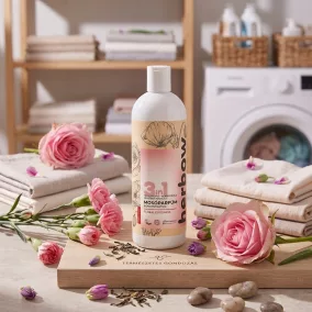  Herbow 3in1 Öblítő és kondicionáló mosóparfüm koncentrátum Floral Goodness 1000 ml Új illat