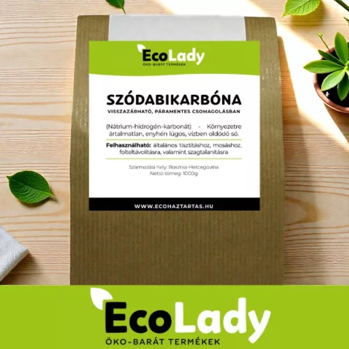 EcoLady Baking Soda - 1000g - in resealable, moisture-proof packaging