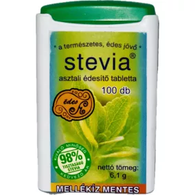 Stevia tabletta mellékíz mentes 100 db