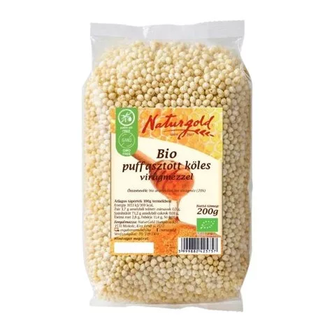 Naturgold bio puffasztott köles mézes 200 g