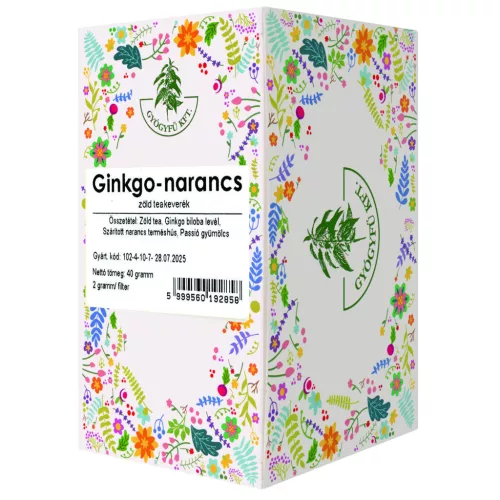 Boszy ginkgo-narancs-zöld teakeverék 20x2g 40 g