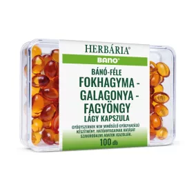 Bánó fokhagyma-galagonya-fagyöngy kapszula 100 db