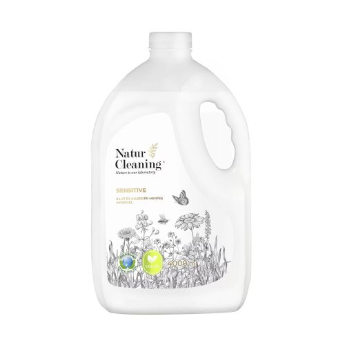 Naturcleaning Sensitive Illat,- és allergénmentes mosógél 4 Liter