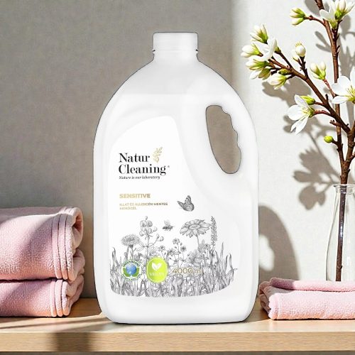 Naturcleaning Sensitive Illat,- és allergénmentes mosógél 4 Liter