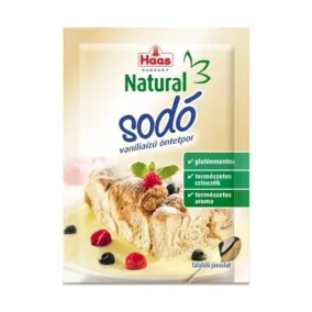 Haas natural sodó vanília ízű öntetpor 15 g