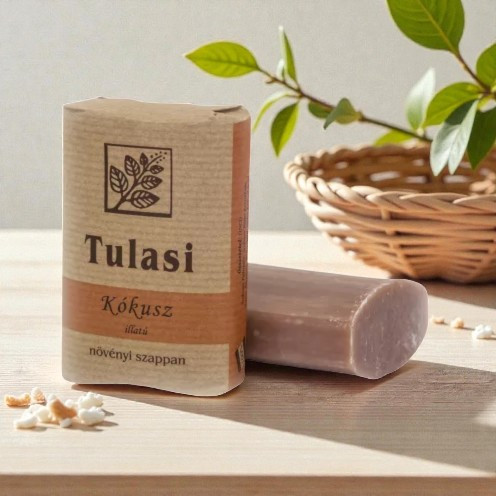 Tulasi Oval Soap - Coconut 100g