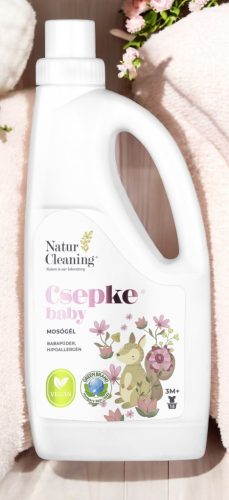 Csepke Baby mosógél babapúder illattal 3m+ 1000 ml