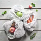 EcoLady Environmentally friendly and reusable mesh cotton bag - M size (31 cm x 25 cm)