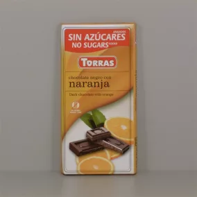   Torras gluténmentes étcsokoládé narancs cukor nélkül 75 g
