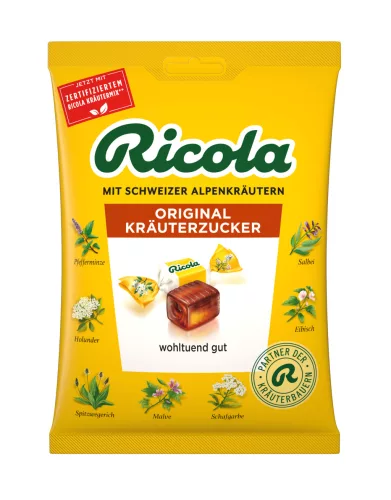 Ricola cukorka original herbs zacskós 75 g