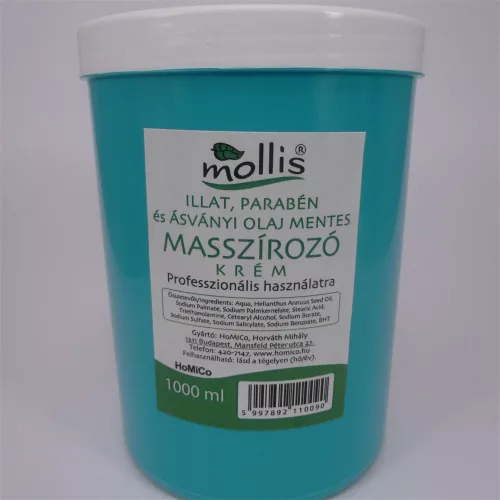 Mollis masszírozó krém illatmentes 1000 ml