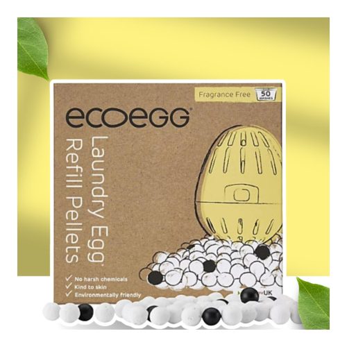 Ecoegg Laundry Egg Refill Unscented - 50 washes - with TOURMALINE balls