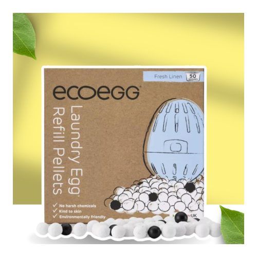 Ecoegg Laundry Egg Refill Fresh Cotton - 50 washes - with TOURMALINE balls