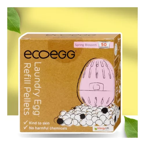 Ecoegg Laundry Egg Refill Soft Spring - 50 washes - with TURMALIN balls