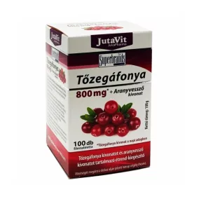 Jutavit tőzegáfonya+aranyvessző kivonat tabletta 100 db
