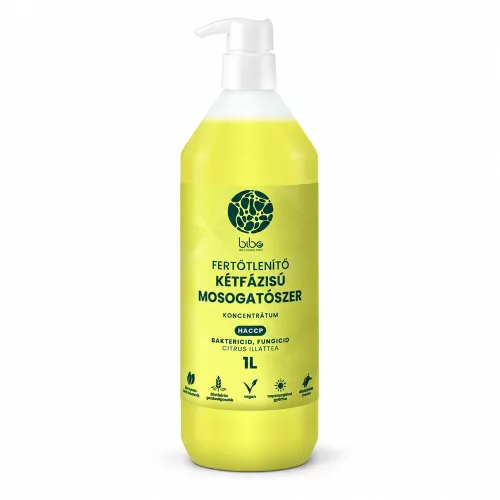 Cleaneco Kétfázisú fertőtlenítő mosogatószer Cleaneco 1L pumpás