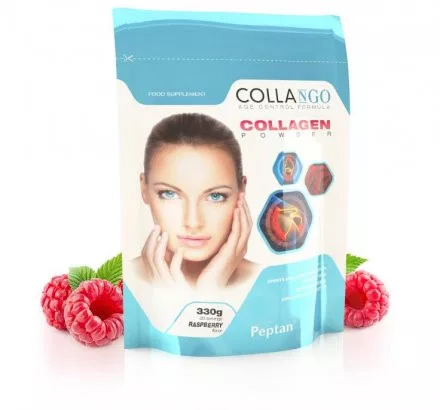 Collango collagen por málnás ízű 360 g