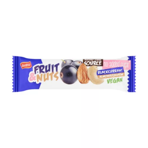 Sunvita gyümölcsszelet feketeribizlis kesuval-mandulával 30 g