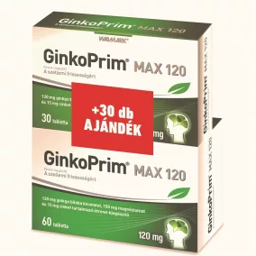 Walmark ginkoprim max 120 mg tabletta 60+30 90 db