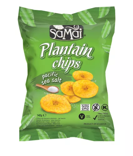 Samai plantain főzőbanán chips tengeri sós nagy kiszerelés 142 g