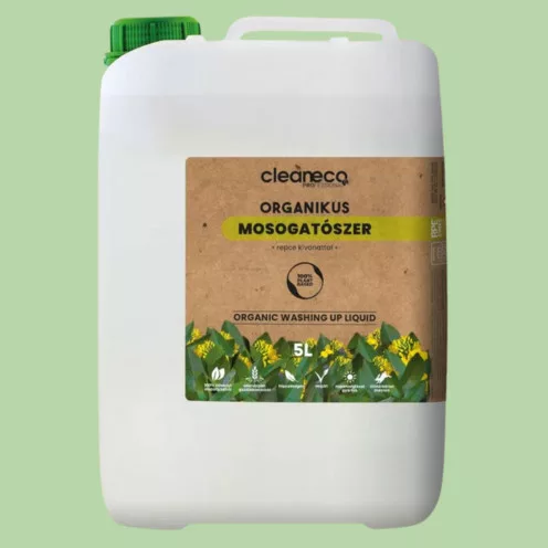 Cleaneco - Organikus Mosogatószer - repce kivonattal - 5liter - újrahasznosítható csomagolásban
