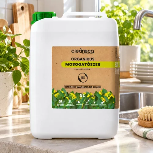 Cleaneco - Organikus Mosogatószer - repce kivonattal - 5liter - újrahasznosítható csomagolásban