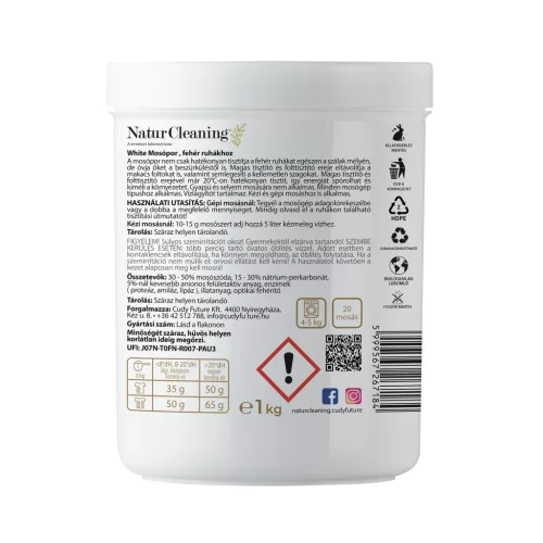 Naturcleaning mosópor white 1 kg