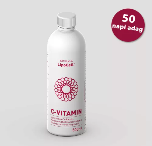 Lipocell c-vitamin folyékony étrend-kiegészítő meggy 500 ml