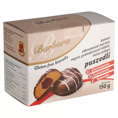 Barbara gluténmentes vegyes gyümölcsízzel töltött puszedli 150 g