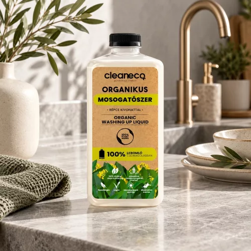 Cleaneco - organic dishwashing liquid - rapeseed extract 1l refill - compostable packaging