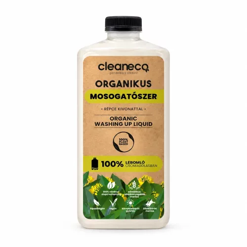 Cleaneco - organic dishwashing liquid - rapeseed extract 1l refill - compostable packaging