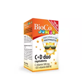Bioco c+d duo junior rágótabletta 100 db