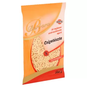 Barbara gluténmentes tészta csiga 200 g