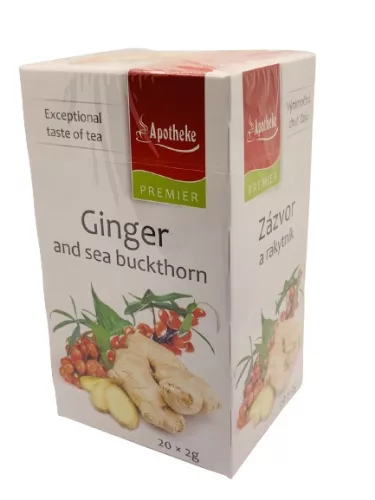 Apotheke - Gyömbér és Homoktövis Tea, 20 filter - Premier Selection