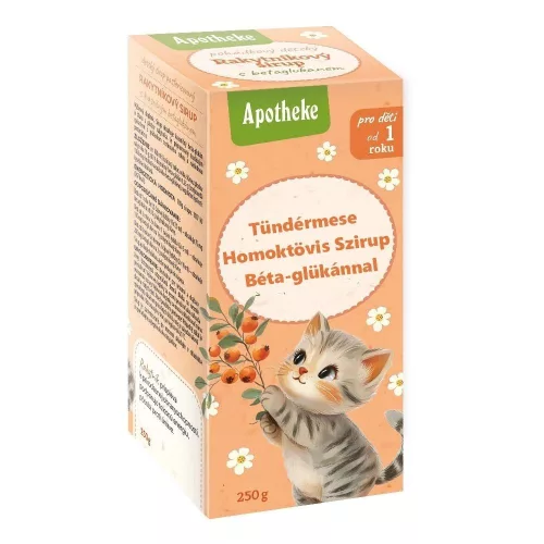 Tündérmese Szirup Homoktövis Béta-glükánnal 250g  (korábbi nevén Kisvakond)