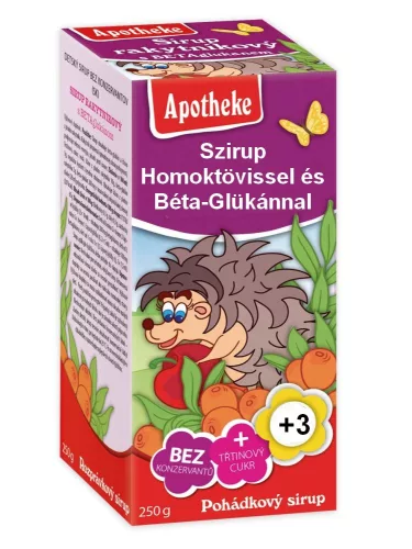 Tündérmese Szirup Homoktövis Béta-glükánnal 250g  (korábbi nevén Kisvakond)