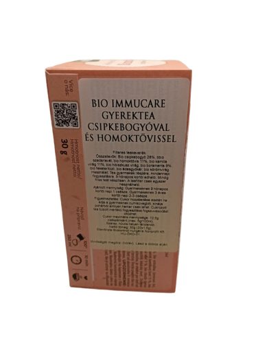 BIO IMMUCARE GYEREKTEA CSIPKEBOGYÓVAL ÉS HOMOKTÖVISSEL  20 filter, Tündérmese