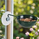 Esschert Design Ablakra rögzíthető fém madáretető és -itató tál
