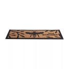 Esschert Design Méhecske mintás gumi és kókuszrost lábtörlő, 75 x 25 cm