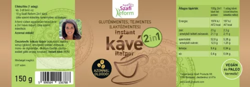 Szafi Reform 2in1 kávé gluténmentes 150 g