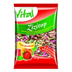   K. Vital zizi cukormentes puffasztott rizs vegyes gyümölcs ízű 25 g