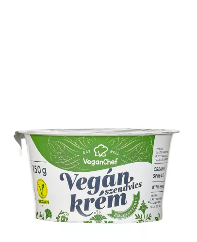 Veganchef kenhető növényi krém zöldfűszeres 150 g