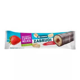   Cornexi vegán zabrudi epres töltelékkel töltött zabrúd kakaós bevonattal édesítőszerrel hcn 30 g