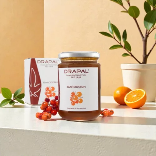 Drapal - Homoktövis Szirup, 450g/340ml