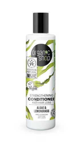 Organic Shop bio kondicionáló erősítő és hajhullás ellen algával és citromfűvel 280 ml