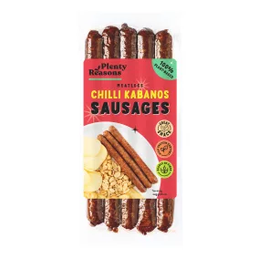   Plenty Reasons vegán kabanossi kolbász chilis jellegű készítmény 160 g
