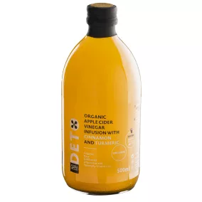   Deto bio szűretlen almaecet fúzió kurkumával és fahéjjal "anyaecettel" 500 ml