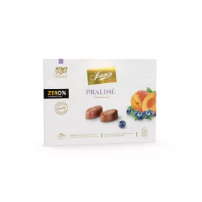   Szerencsi zero praliné áfonya és sárgabarack töltött maltitos tejcsokoládé 105 g