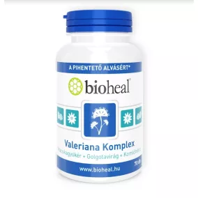   Bioheal valeriana komplex (macskagyökér+golgotavirág+komlótoboz) kapszula 70 db